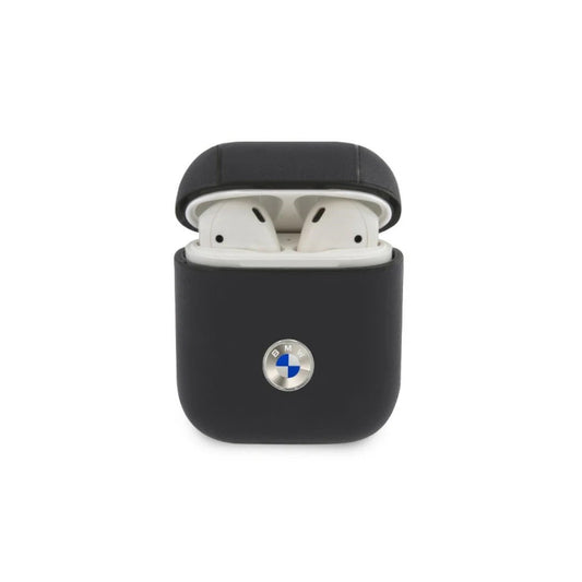 BMW M2 SALNA AirPods 1/2 tok AirPods 1/2 készülékhez, igazi bőr, tengerészkék, ezüst logó -  AirPods 1/2 tok a Domshop kínálatából