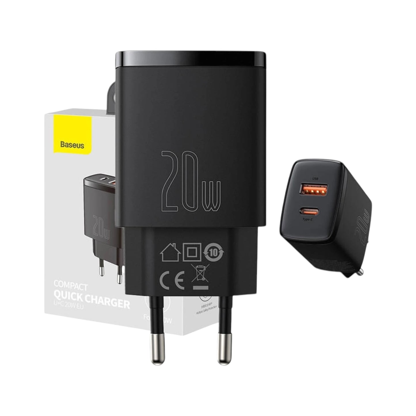 Baseus 2in1 20W gyorstöltő -  Adapter - Domshop a Domshop kínálatából