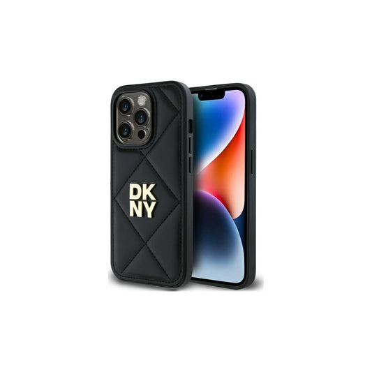 DKNY DKHCP14LPQDSLK iPhone 14 Pro 6.1" készülékhez Quilted Stack Logo tok fekete -  iPhone 14 Pro tok a Domshop kínálatából