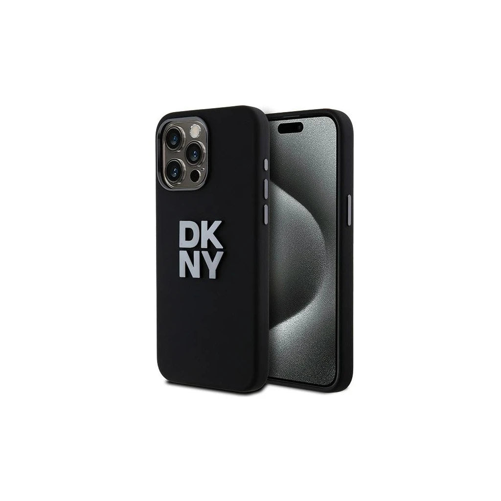 DKNY DKHCP15LSMCBSK iPhone 15 Pro 6.1 készülékhez kemény tok Liquid Silicone Metal Logo fekete -  iPhone 15 Pro tok a Domshop kínálatából