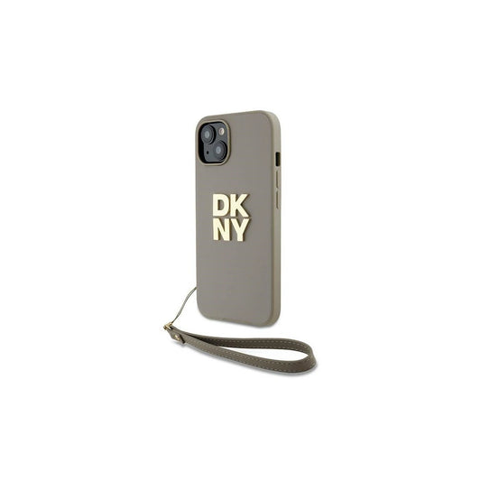 DKNY DKHCP15MPBSWSE iPhone 15 Plus 6.7" készülékhez kemény tok csuklópánttal és Stock Logoval bézs -  iPhone 14 Plus/15Plus tok a Domshop kínálatából