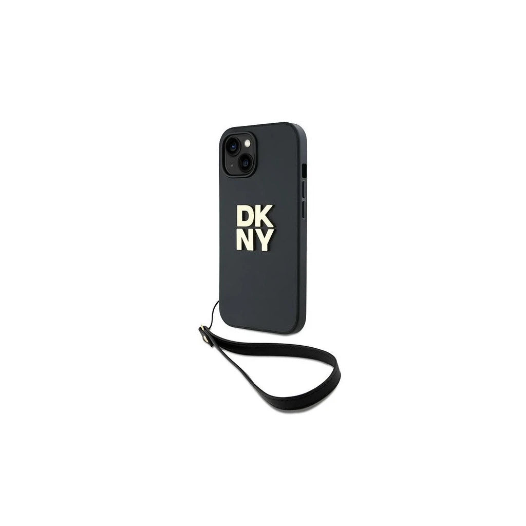 DKNY DKHCP15MPBSWSK iPhone 15 Plus készülékhez 6.7 inch kemény tok csuklópánttal és Stock Logo-val fekete -  iPhone 14 Plus/15Plus tok a Domshop kínálatából