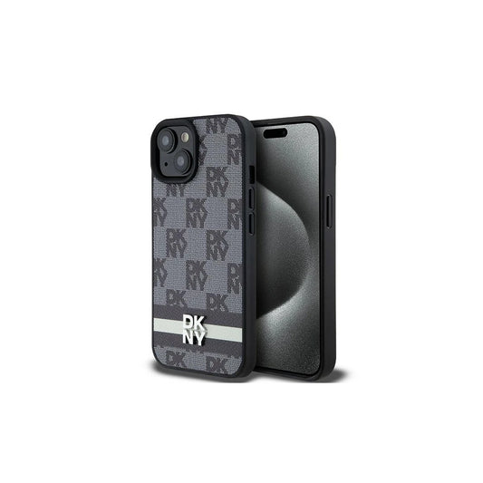 DKNY DKHCP15MPCPTSSK iPhone 15 Plus / 14 Plus készülékhez 6.7 hüvelyk kemény tok Leather Checkered Mono Pattern fekete -  iPhone 14 Plus/15Plus tok a Domshop kínálatából