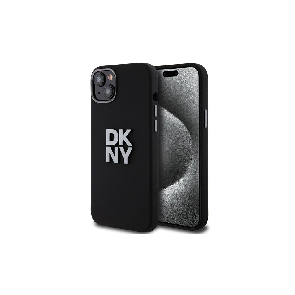 DKNY DKHCP15MSMCBSK iPhone 15 Plus / 14 Plus készülékhez 6.7" kemény tok Liquid Silicone Metal Logo fekete -  iPhone 14 Plus/15Plus tok a Domshop kínálatából
