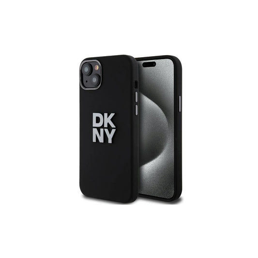 DKNY DKHCP15SSMCBSK iPhone 15/14/13 6,1 hüvelykes készülékhez kemény tok Liquid Silicone Metal Logo fekete -  iPhone 13/14/15 tok a Domshop kínálatából