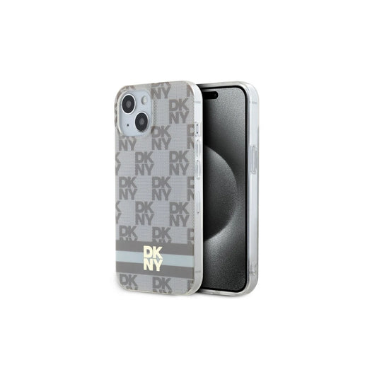 DKNY DKHMP14SHCPTSE iPhone 14 / 15 / 13 készülékhez 6.1 inch kemény tok IML Checkered Mono Pattern & Printed bézs -  iPhone 13/14/15 tok a Domshop kínálatából