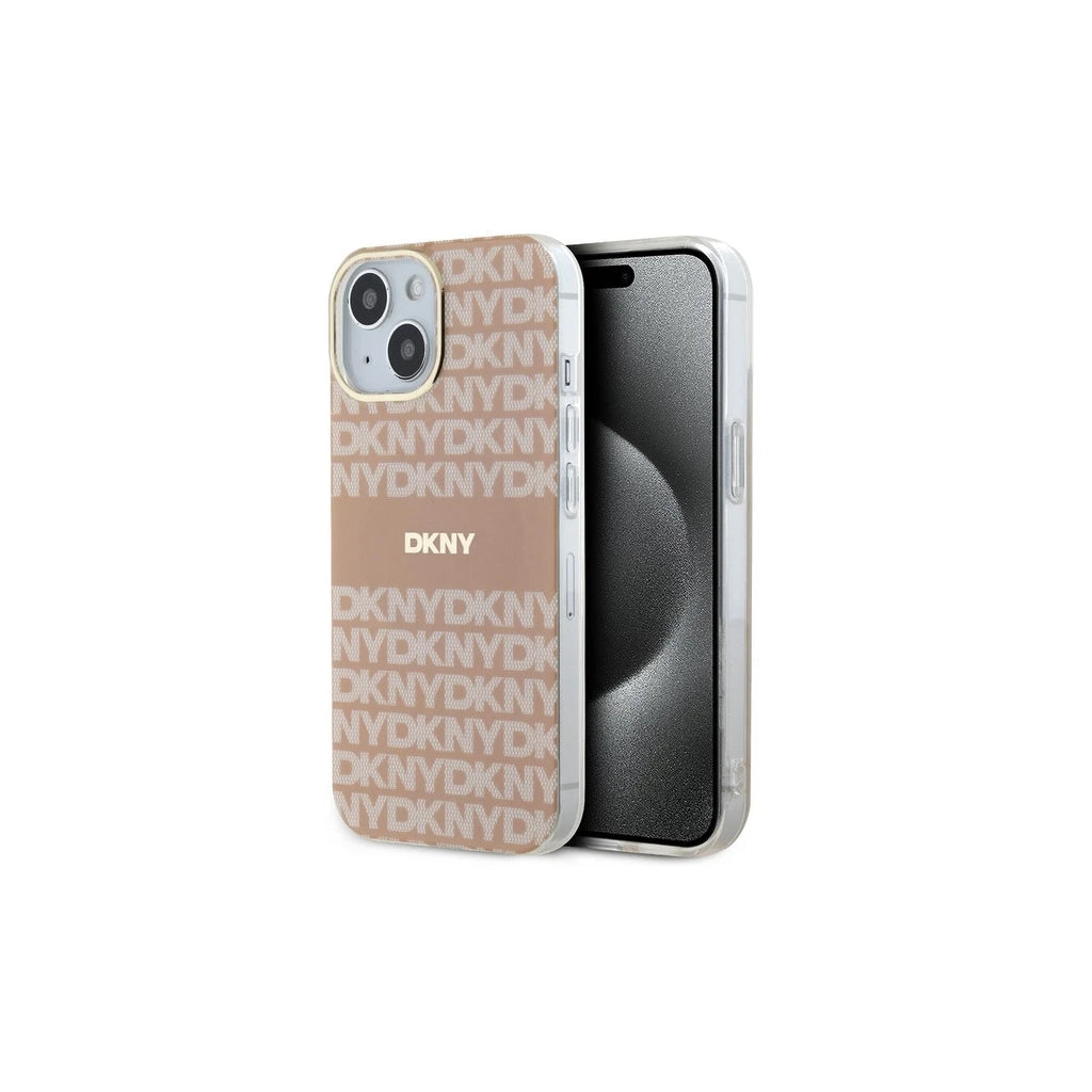 DKNY DKHMP14SHRHSEP iPhone 14 / 15 / 13 készülékhez 6.1 hüvelykes kemény tok IML Mono & Stripe MagSafe rózsaszín -  iPhone 13/14/15 tok a Domshop kínálatából