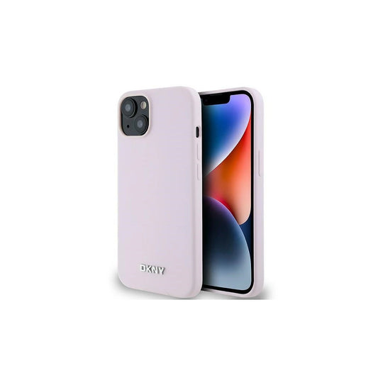 DKNY DKHMP14SSMCHLP iPhone 14/15/13 6.1" készülékhez kemény tok Liquid Silicone Small Metal Logo MagSafe rózsaszín -  iPhone 13/14/15 tok a Domshop kínálatából