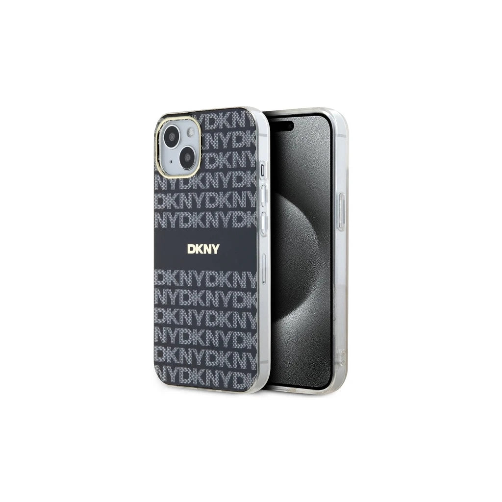 DKNY DKHMP15MHRHSEK iPhone 15 Plus / 14 Plus készülékhez 6,7 hüvelykes kemény tok IML Mono & Stripe MagSafe fekete -  iPhone 14 Plus/15Plus tok a Domshop kínálatából