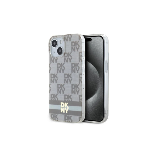 DKNY DKHMP15SHCPTSE iPhone 15 / 14 / 13 6.1 inch készülékhez kemény tok, IML Checkered Mono Pattern & Printed, bézs -  iPhone 13/14/15 tok a Domshop kínálatából