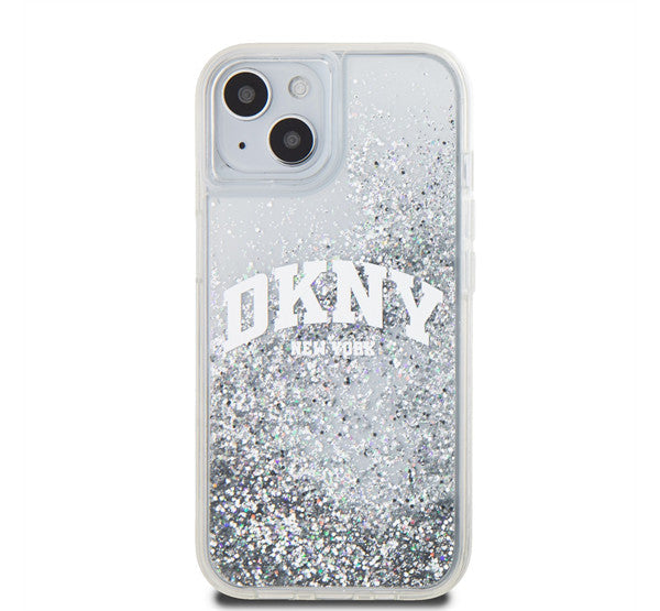 DKNY Liquid Glitter Arch Logo iPhone 14 hátlap tok, átlátszó -  iPhone 13/14 tok a Domshop kínálatából
