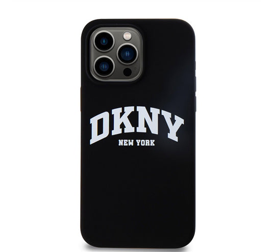 DKNY Liquid Silicone Arch Logo MagSafe iPhone 15 Pro Max hátlap tok, fekete -  iPhone 15 Pro Max tok a Domshop kínálatából