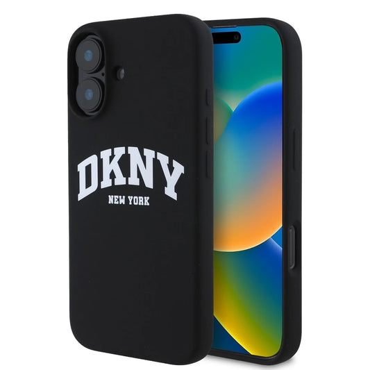 DKNY Liquid Silicone Arch Logo MagSafe tok iPhone 16 készülékhez fekete -  iPhone 16 tok a Domshop kínálatából