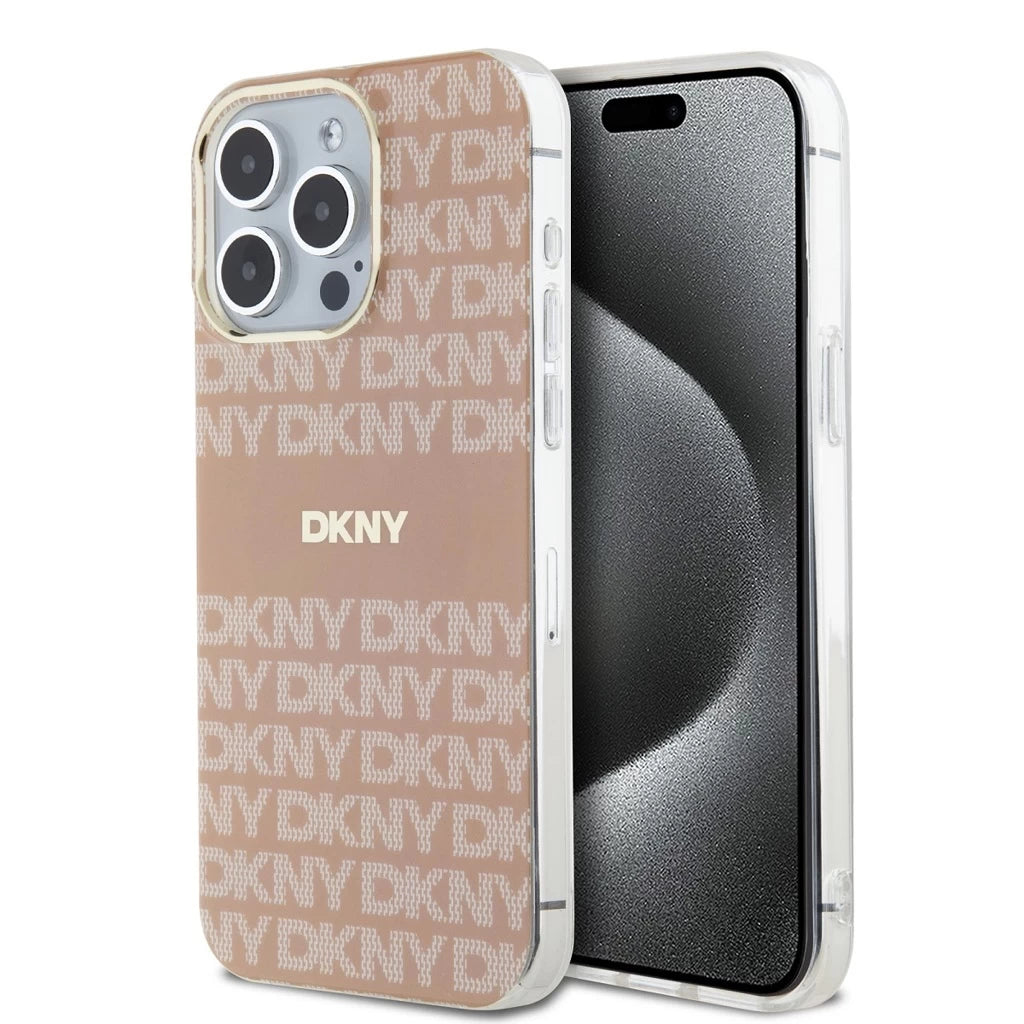 DKNY PC/TPU Repeat Pattern Tonal Stripe Magsafe Tok iPhone 15 Pro Max készülékhez rózsaszín -  iPhone 15 Pro Max tok a Domshop kínálatából