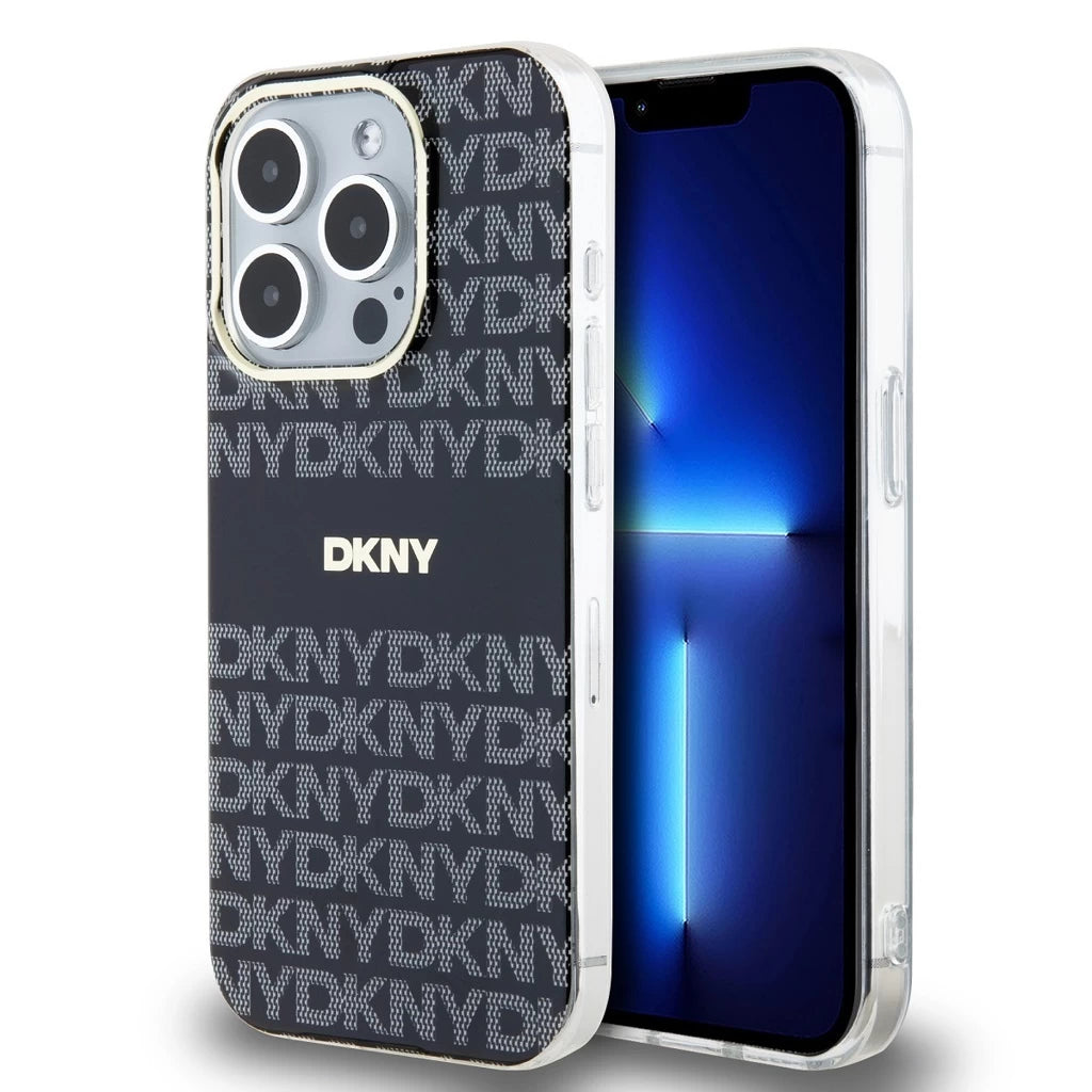 DKNY PC/TPU Repeat Pattern Tonal Stripe Magsafe tok iPhone 15 Pro Max készülékhez fekete -  iPhone 15 Pro Max tok a Domshop kínálatából