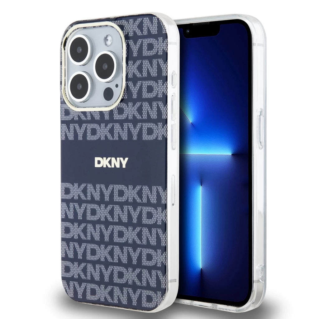 DKNY PC/TPU Repeat Pattern Tonal Stripe Magsafe tok iPhone 15 Pro készülékhez kék -  iPhone 15 Pro tok a Domshop kínálatából