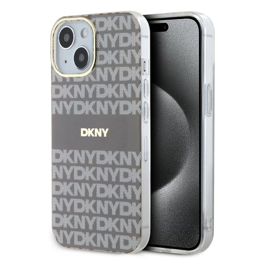 DKNY PC/TPU Repeat Pattern Tonal Stripe Magsafe tok iPhone 15 készülékhez bézs -  iPhone 15 tok a Domshop kínálatából