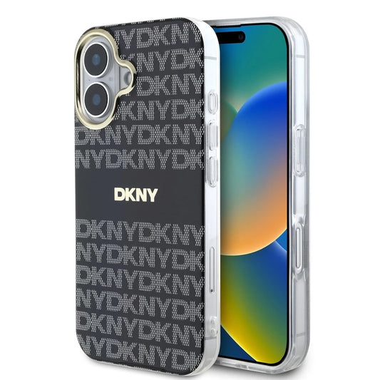 DKNY PC/TPU Repeat Pattern Tonal Stripe Magsafe tok iPhone 16 készülékhez fekete -  iPhone 16 tok a Domshop kínálatából