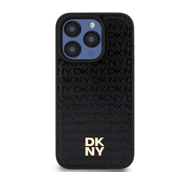 DKNY PU Leather Repeat Pattern Stack Logo iPhone 14 Pro Max Magsafe hátlap tok, fekete -  iPhone 14 Pro Max tok a Domshop kínálatából