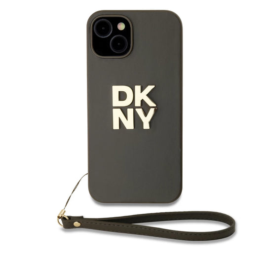 DKNY PU Leather Stack Logo csuklópántos tok iPhone 13 készülékhez barna -  iPhone 13/14 tok a Domshop kínálatából