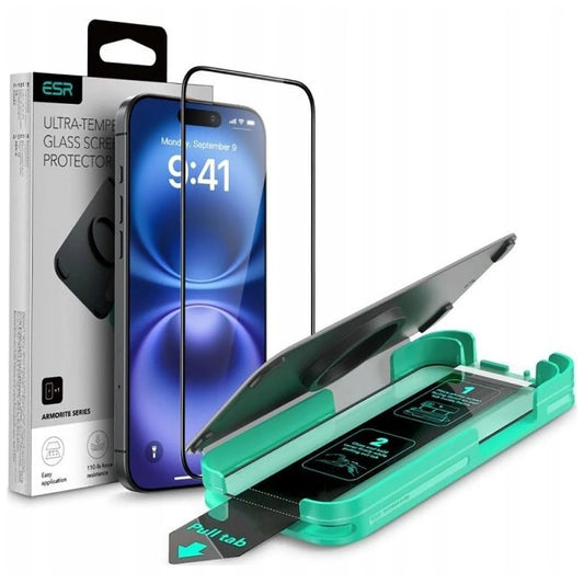 ESR ARMORITE iPhone 16 Pro Max készülékhez temperált üveg kijelzővédő fekete -  iPhone 16 Pro Max fólia a Domshop kínálatából