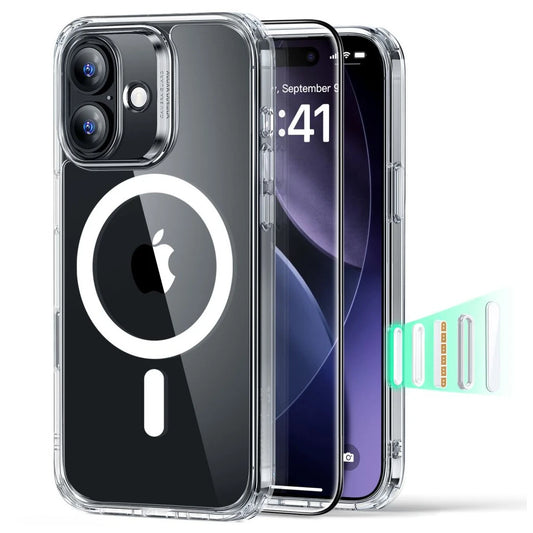 ESR Classic Hybrid tok és edzett üveg kijelzővédő, MagSafe, iPhone 17 készülékhez, átlátszó -  iPhone 17 tok a Domshop kínálatából