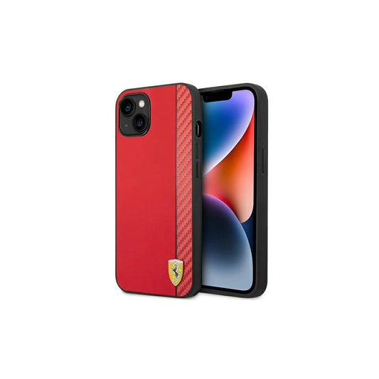 Ferrari FEHCP14MAXRE iPhone 14 Plus / 15 Plus készülékhez 6.7" Carbon kemény tok piros -  iPhone 14 Plus/15Plus tok a Domshop kínálatából