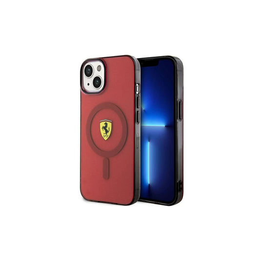 Ferrari FEHMP14SURKR iPhone 14/15/13 6.1 készülékhez Translucent Magsafe kemény tok piros -  iPhone 13/14/15 tok a Domshop kínálatából