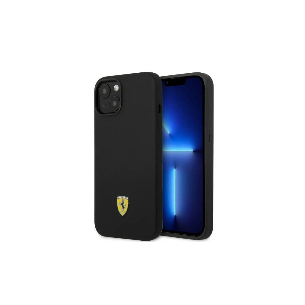 Ferrari FEHMSIP14MBK iPhone 14 Plus/15 Plus készülékhez 6.7" kemény tok Silicone Metal Logo Magsafe fekete -  iPhone 14 Plus/15Plus tok a Domshop kínálatából