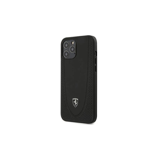 Ferrari FEOGOHCP12LBK iPhone 12 Pro Max 6,7" készülékhez kemény tok Off Track Perforated fekete -  iPhone 12 Pro Max tok a Domshop kínálatából