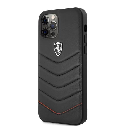 Ferrari tok fekete FEHQUHCP12LBK Apple iPhone 12 Pro Max készülékhez -  iPhone 12 Pro Max tok a Domshop kínálatából