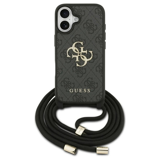 Guess 4G Big Logo Cord Stap Crossbody tok iPhone 17 készülékhez fekete -  iPhone 17 tok a Domshop kínálatából