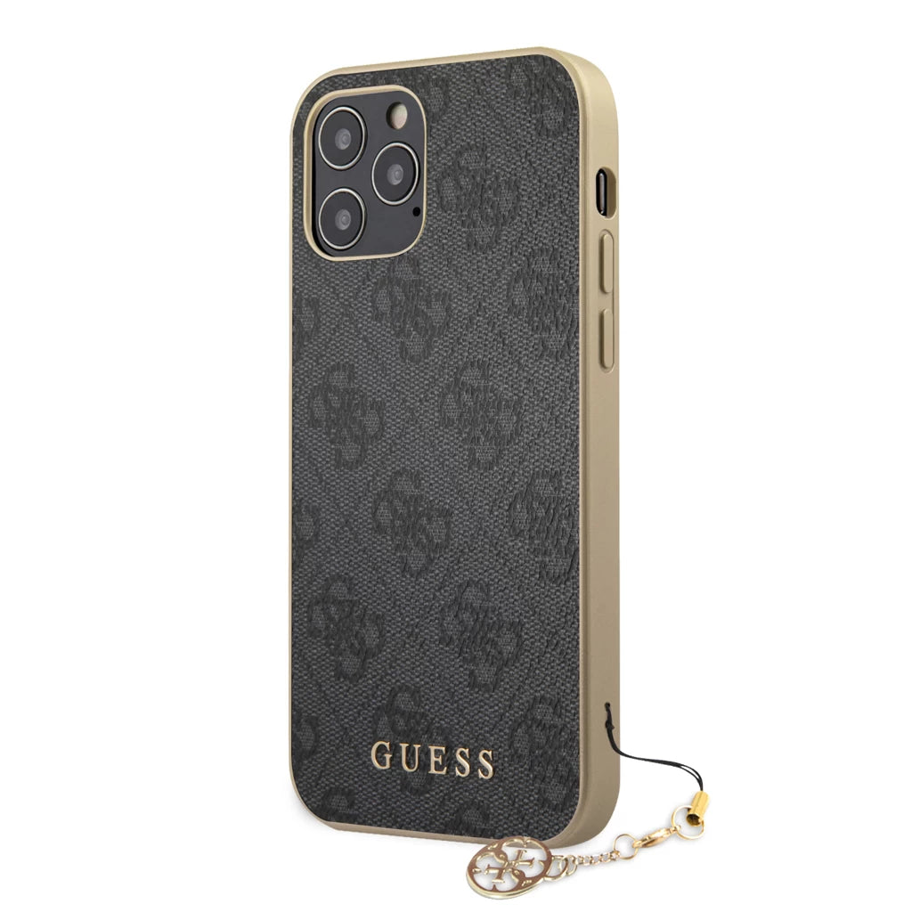 Guess 4G Charm tok iPhone 12/12 Pro 6.1 készülékhez szürke -  iPhone 12/12 Pro tok a Domshop kínálatából