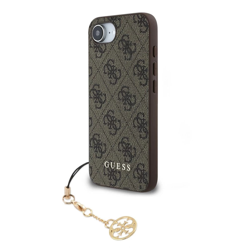 Guess 4G Charm tok iPhone 16e készülékhez barna -  iPhone 16e tok a Domshop kínálatából