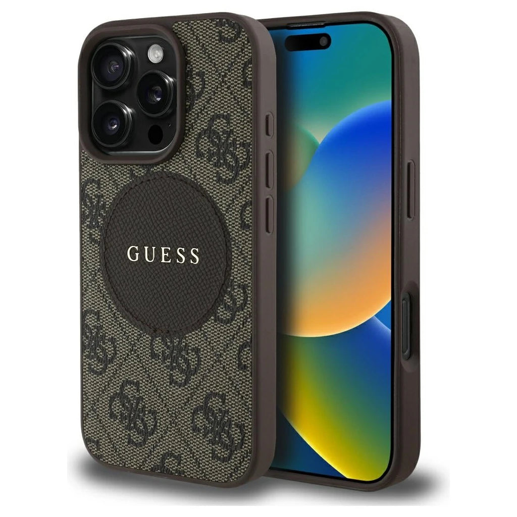 Guess 4G Circle Classic Logo MagSafe tok iPhone 16 Pro Max készülékhez barna -  iPhone 16 Pro Max tok a Domshop kínálatából