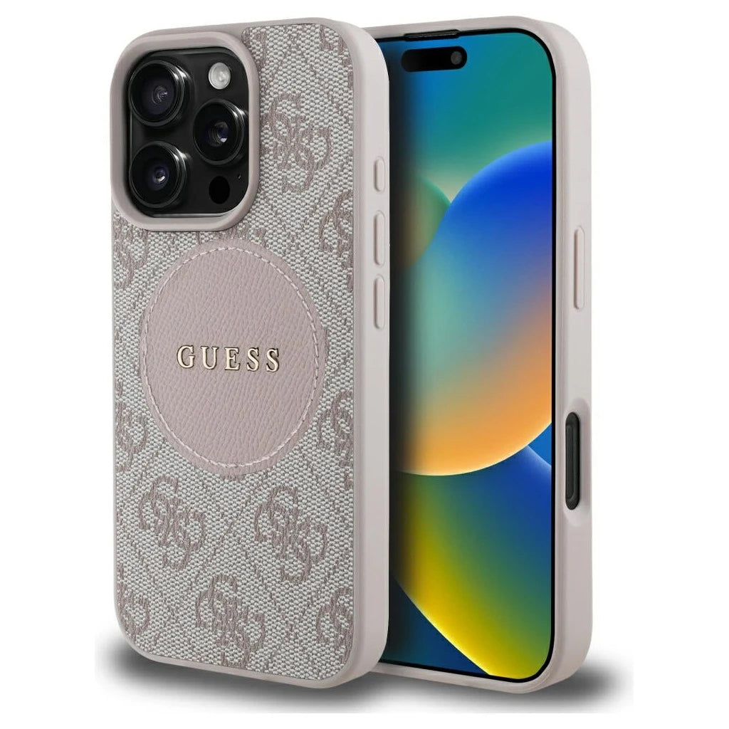 Guess 4G Circle Classic Logo MagSafe tok iPhone 16 Pro készülékhez rózsaszín -  iPhone 16 Pro tok a Domshop kínálatából