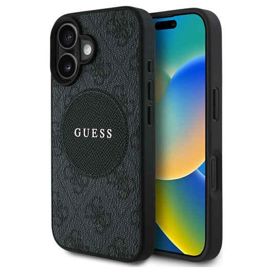 Guess 4G Circle Classic Logo MagSafe tok iPhone 16 készülékhez fekete -  iPhone 16 tok a Domshop kínálatából