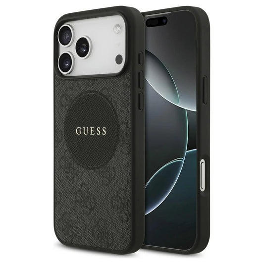 Guess 4G Circle Classic Logo MagSafe tok iPhone 17 Pro Max készülékhez fekete -  iPhone 17 Pro Max tok a Domshop kínálatából