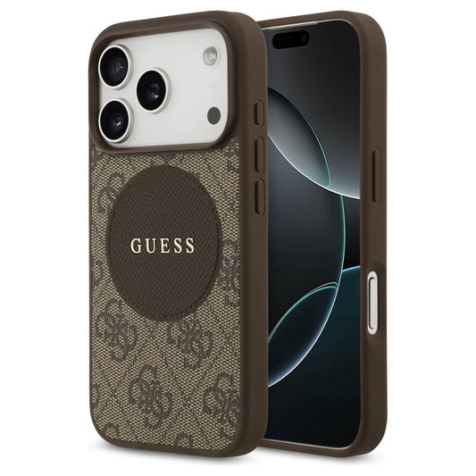 Guess 4G Circle Classic Logo MagSafe tok iPhone 17 Pro készülékhez barna -  iPhone 17 Pro tok a Domshop kínálatából