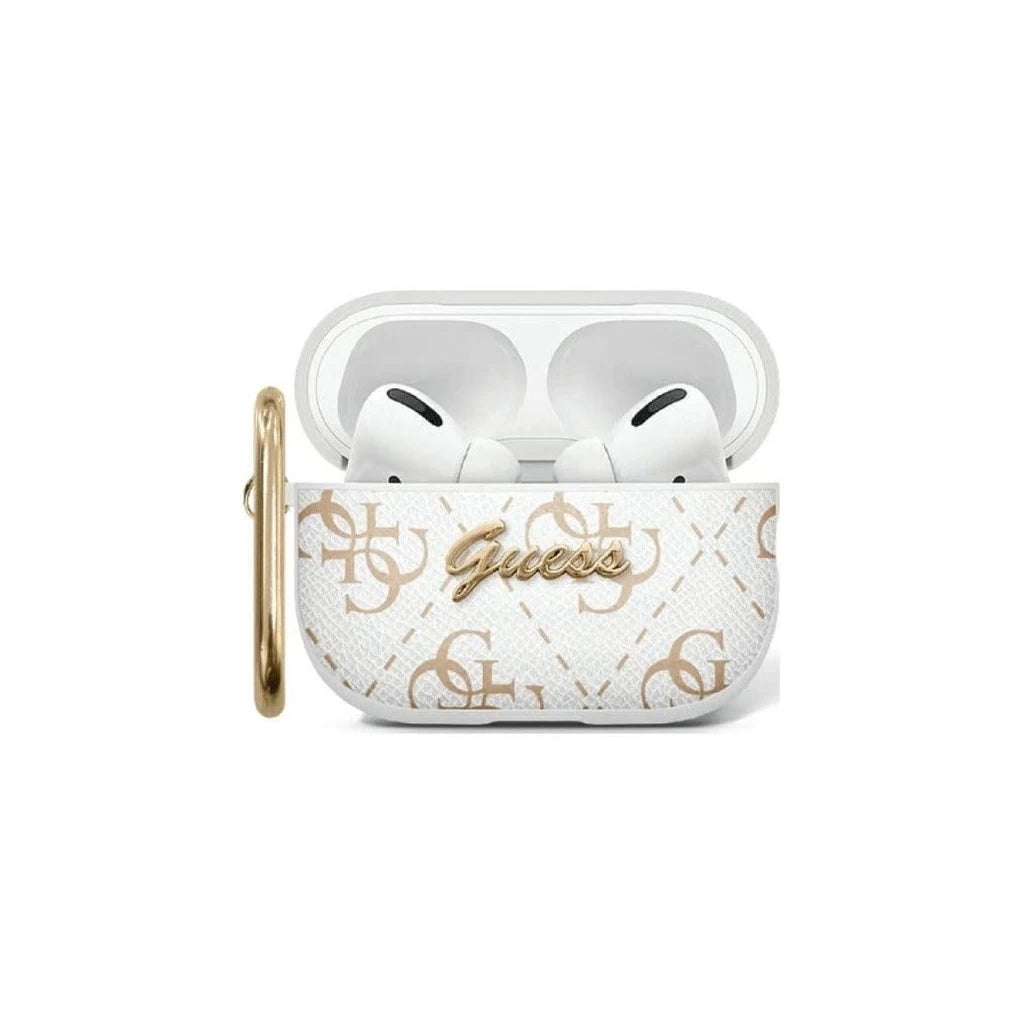 Guess 4G Hook Apple AirPods 1/2 tok, fehér -  AirPods 1/2 tok a Domshop kínálatából