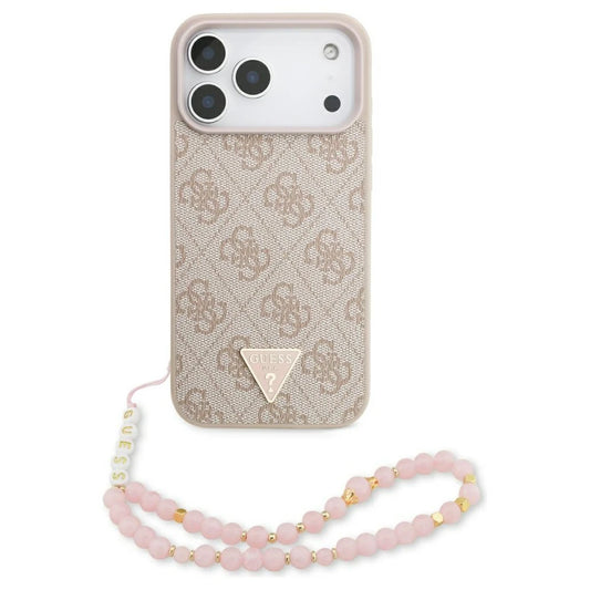 Guess 4G Strap Triangle Logo tok MagSafe az iPhone 17 Pro Max készülékhez rózsaszín -  iPhone 17 Pro Max tok a Domshop kínálatából