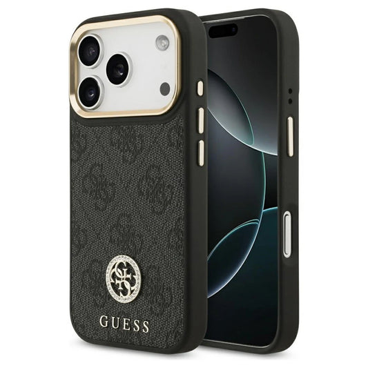 Guess 4G Strass Logo MagSafe tok iPhone 17 Pro készülékhez fekete -  iPhone 17 Pro tok a Domshop kínálatából