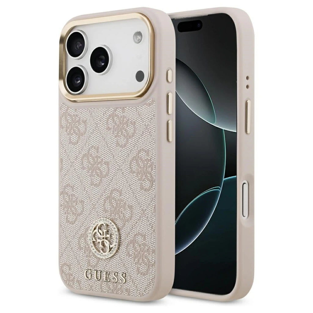 Guess 4G Strass Logo MagSafe tok iPhone 17 Pro készülékhez rózsaszín -  iPhone 17 tok a Domshop kínálatából