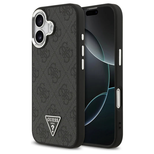 Guess 4G Triangle Logo MagSafe tok iPhone 17 készülékhez fekete ezüst -  iPhone 17 tok a Domshop kínálatából