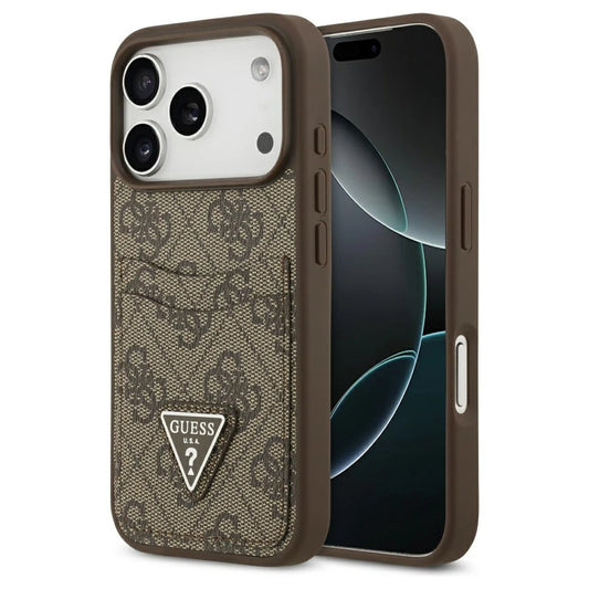 Guess 4G dupla kártyatartó Triangle tok iPhone 17 Pro készülékhez barna -  iPhone 17 Pro tok a Domshop kínálatából