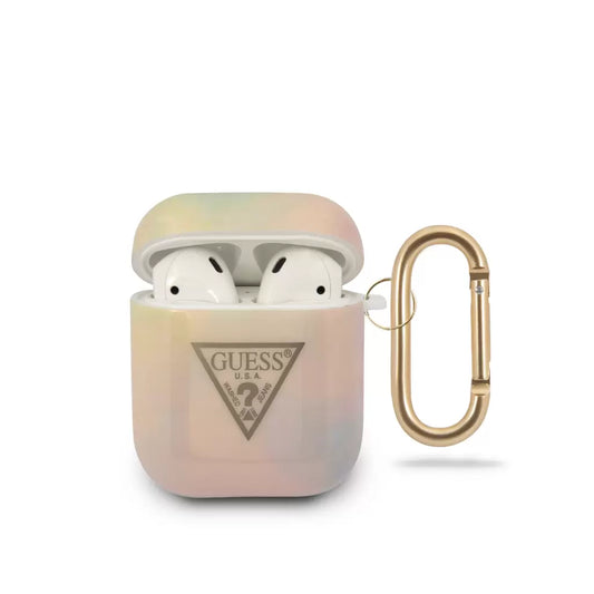 Guess Apple Airpods szililkon tok, rózsaszín, GUACA2TPUMCGG01 -  AirPods 1/2 tok a Domshop kínálatából