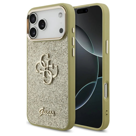 Guess Fixed Glitter Big 4G Metal Frame tok iPhone 17 Pro Max készülékhez arany -  iPhone 17 Pro Max tok a Domshop kínálatából