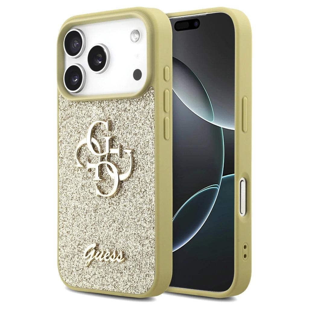 Guess Fixed Glitter Big 4G tok iPhone 17 Pro készülékhez arany -  iPhone 17 Pro tok a Domshop kínálatából