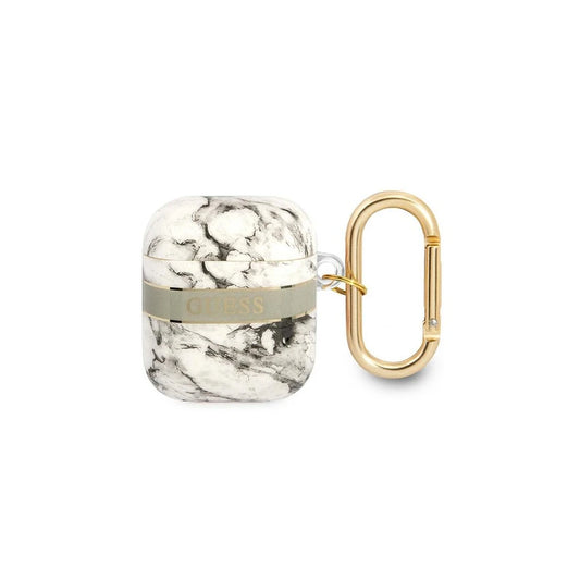 Guess GUA2HCHMAG AirPods készülékhez tok Marble Strap Collection szürke -  AirPods 1/2 tok a Domshop kínálatából