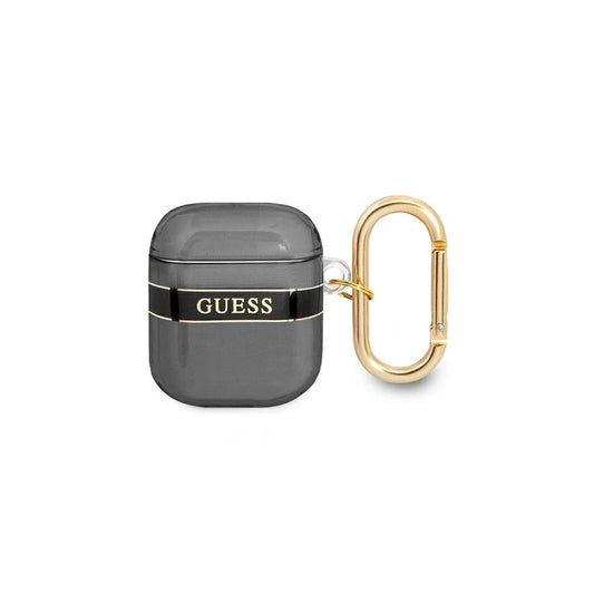 Guess GUA2HHTSK AirPods készülékhez tok Strap Collection fekete -  AirPods 1/2 tok a Domshop kínálatából